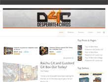 Tablet Screenshot of desperate4cards.com